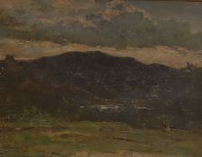 Guglielmo Pizzirani (Italian, 1886-1971), oil on canvas, Mountainous landscape, signed and dated