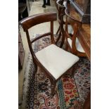 A set of eight Regency mahogany dining chairs together with a similar chair