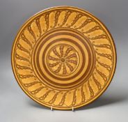 A large Doulton wall plate, model no. D6061 - 34cm diameter