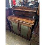 An early Victorian rosewood chiffonier, width 101cm, depth 45cm, height 127cm