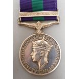 A George VI GSM with Palestine 1945-48