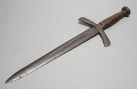 A 19th century parrying dagger,40 cms long.