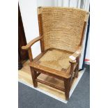 A Victorian child's Orkney chair, width 54cm, depth 42cm, height 82cm