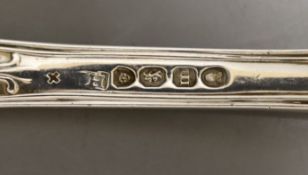 A set of three George IV silver honeysuckle pattern sauce ladles, John Harris IV, London, 1827, 17.