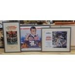 James Bond. Three assorted film posters: Never Say Never Again, 75 x 100cm; Moonraker, 55 x 70cm and