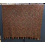 A 19th century reversible paisley shawl, possibly French