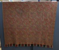 A 19th century reversible paisley shawl, possibly French