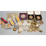 Mixed WW2 medals and coins