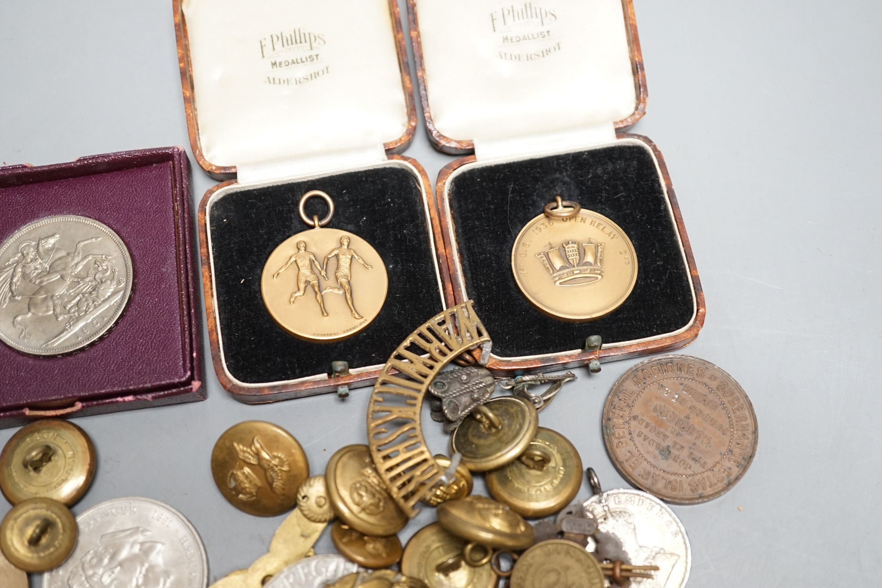 Mixed WW2 medals and coins - Image 5 of 6