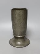 A Liberty's Tudric hammered pewter vase - 19.5cm tall