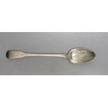 A George III silver fiddle pattern basting spoon, by Eley, Fearn & Chawner, London, 1811, 30.3cm,