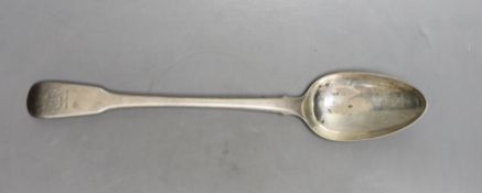 A George III silver fiddle pattern basting spoon, by Eley, Fearn & Chawner, London, 1811, 30.3cm,