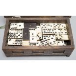 Victorian bone domino set