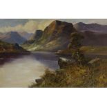 Joel Owen (1892-1931), oil on canvas, Loch scene, signed and dated 1912, 50 x 75cm
