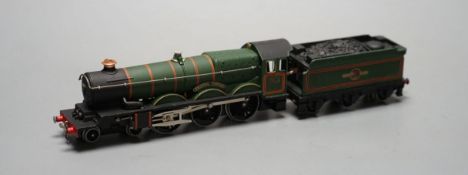 A boxed Horny Dublo boxed Bristol Castle-7013 engine,26 cms long.