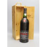 A boxed magnum of Taylor's 1989 late bottled vintage port.