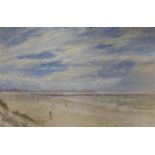 Edward Barnard Lintott (1875-1951), watercolour, 'Knokke on the Belgian coast', signed, 32 x 50cm