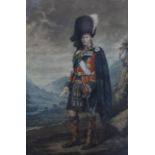 H. Macbeth-Raeburn, colour mezzotint, HRH The Prince of Wales in Highland Regimental Uniform, signed