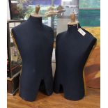 A pair of vintage mannequins