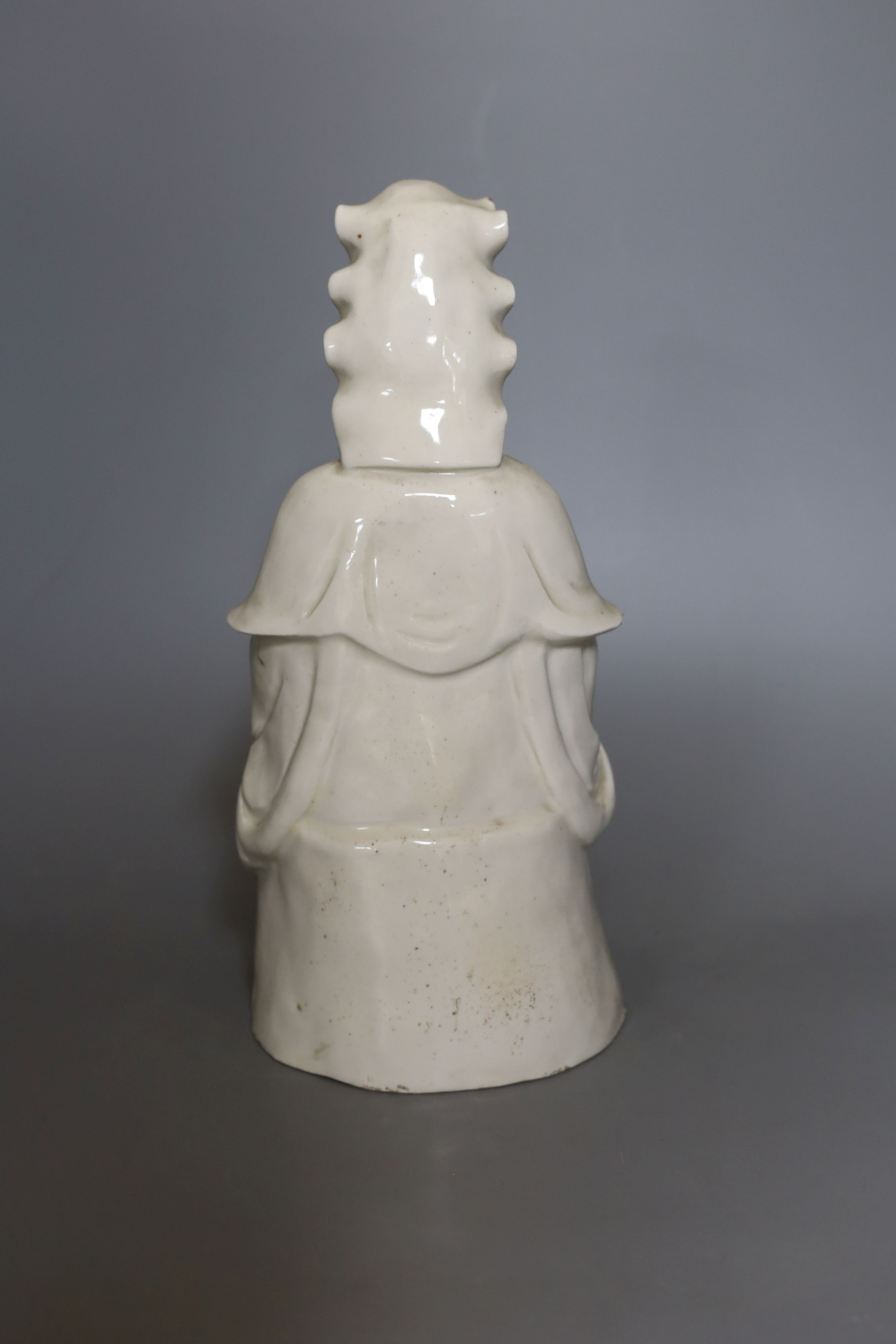 A Chinese blanc de chine figure of Guanyin- 29cm tall - Image 3 of 4
