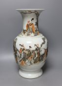 A Chinese enamelled porcelain vase 40cm