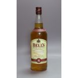 Ten litre bottles of Bells extra special scotch whisky, aged 8 years