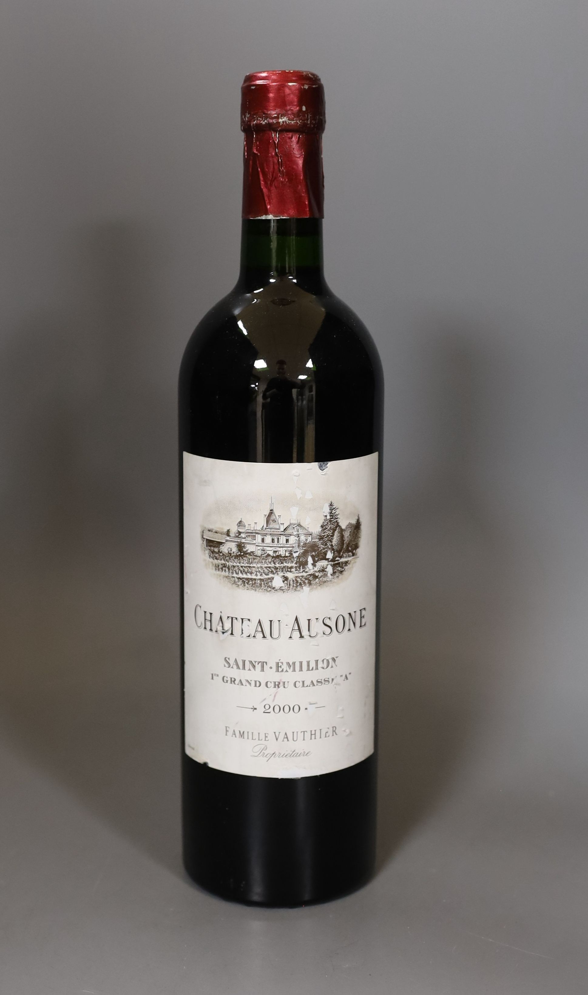 A bottle of Chateau Ausone-St Emilion 1er GCC 75cl