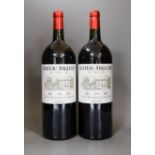 Two bottles of Chateau Angludet - Margaux 2011 150cl