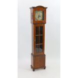 A mahogany cased 8 day longcase clock, by Anton Jagemann, Munchen, with 26cm dial, case 199cm high