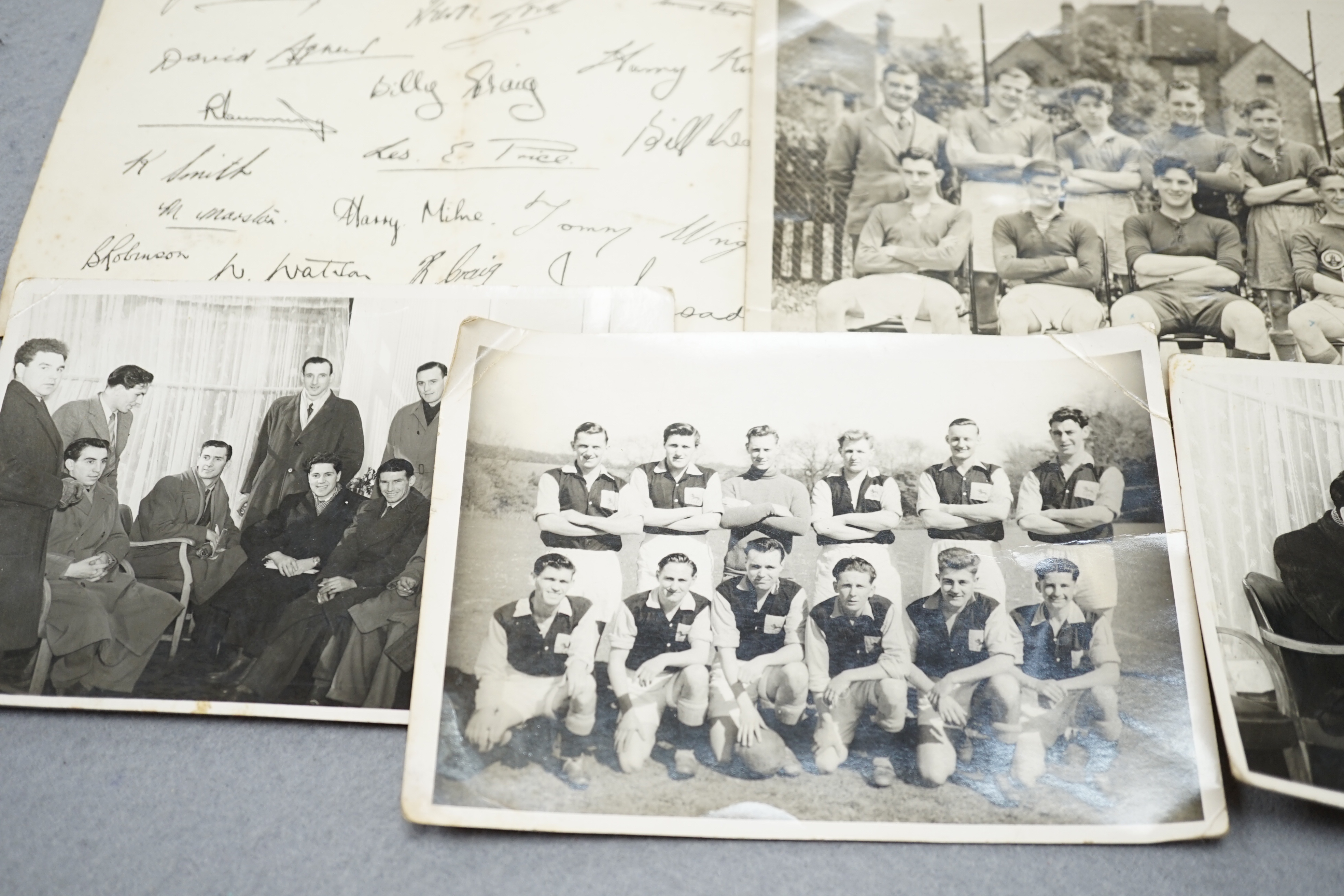 Football collection including 9ct. gold Tyneside Football League medal, 1896-97 - Image 6 of 6