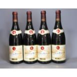 Four bottles of E.Guigal Cotes du Rhone 2001 75cl