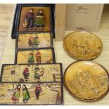 A collection of 8 Bretby Dutch boy and girl wall plaques (8)