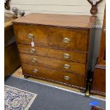 A George IV mahogany secretaire chest, width 109cm, depth 55cm, height 101cm