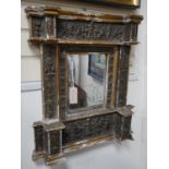A 19th century Italian giltwood and gesso wall mirror, width 51cm height 57cm