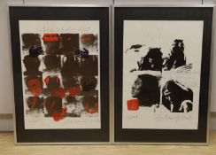 Sylvia Bancroft-Hunt, two photo prints, 'Four by Four' and 'Buffalo's and Wolves', signed and