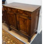 A 19th century Continental fruitwood side cabinet, width 109cm width 53cm height 105cm