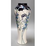 A Moorcroft limited edition 2018 7/25 'white splendour' vase, boxed,38cms high.