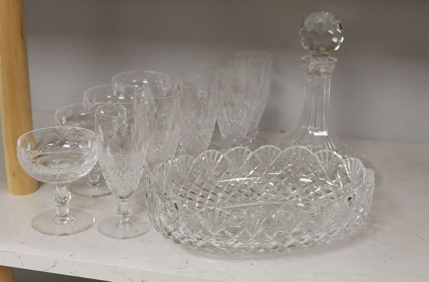 A quantity of Waterford Crystal Colleen pattern drinking glasses etc.