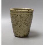 A studio pottery beaker by Seth Cardew, 12cm