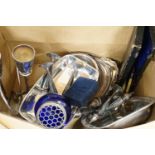 Assorted plated ware including wine cooler.