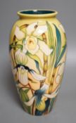 A Moorcroft 'Trentham' vase, limited edition 98/100, 2013 by Emma Bossons, boxed,25cms high.