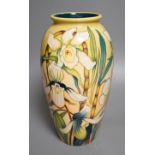 A Moorcroft 'Trentham' vase, limited edition 98/100, 2013 by Emma Bossons, boxed,25cms high.