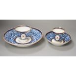 Chamberlains Worcester Armorial teawares, coffee cup, teacup and saucer and a saucer shaped dish,