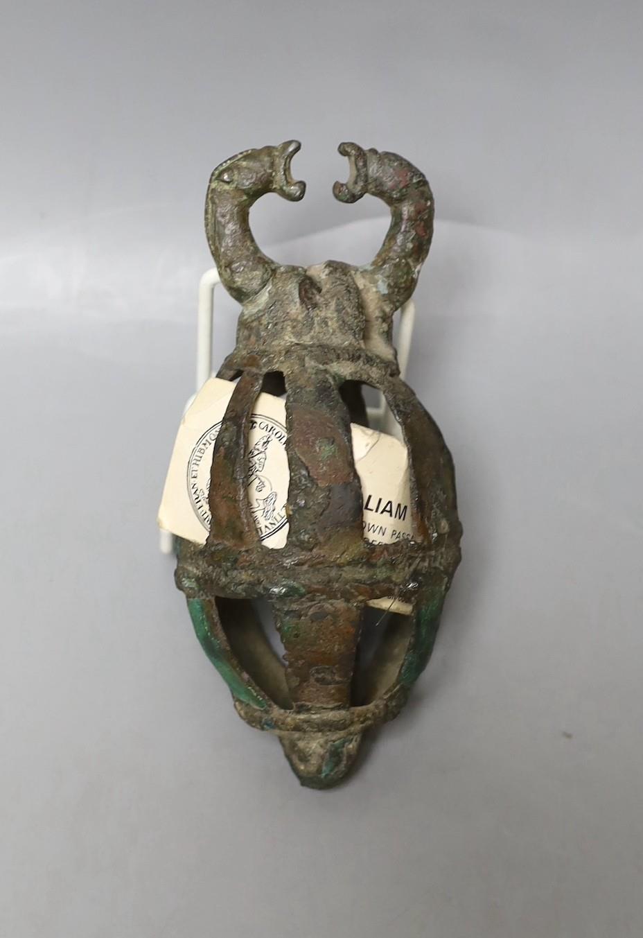 A pre-Islamic Western-Iranian bronze harness bell
