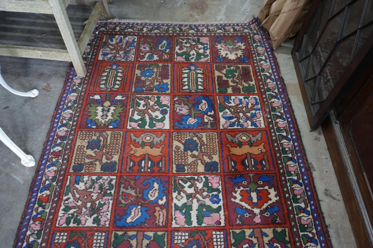 A Bakhtiari style garden design rug, 270 x 128cm - Image 3 of 5