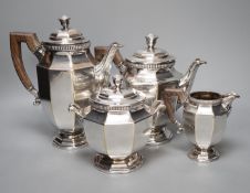 Christofle silver plated 4 piece tea/coffee set