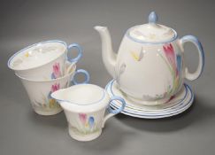 A Shelley Regent Shaped WR066 tea set for two