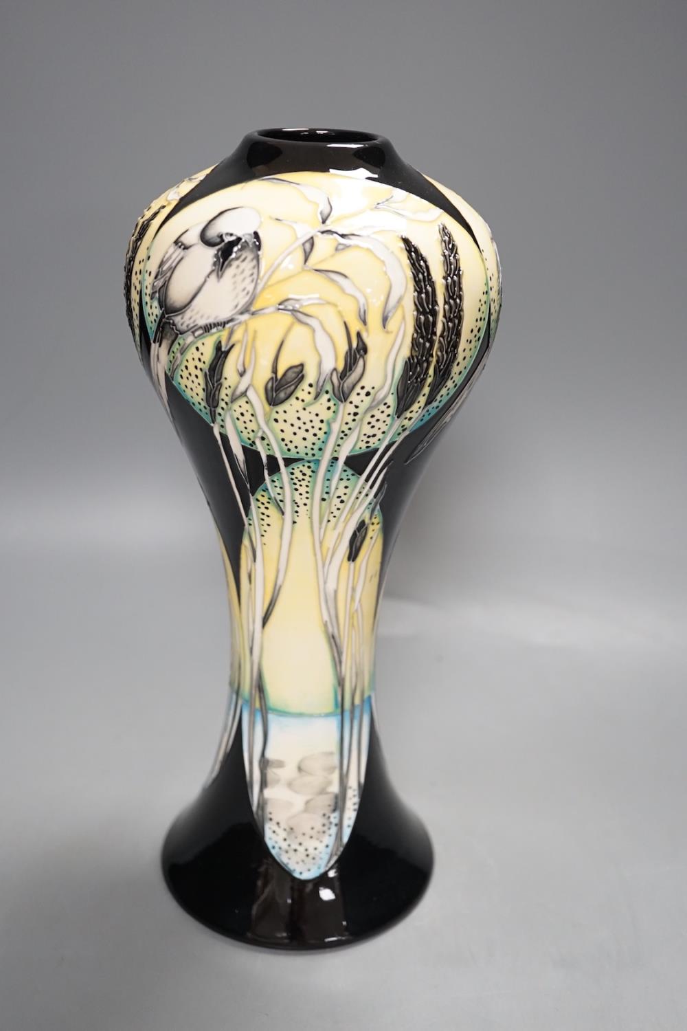 A Moorcroft ‘Littoral Life’ vase by Paul Hilditch, limited edition 2014 55/60,31cms high. - Image 3 of 4