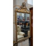 An Adam design rectangular gilt framed wall mirror, width 61cm height 115cm