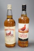 12 single 1 litre bottles of The Famous Grouse scotch whisky
